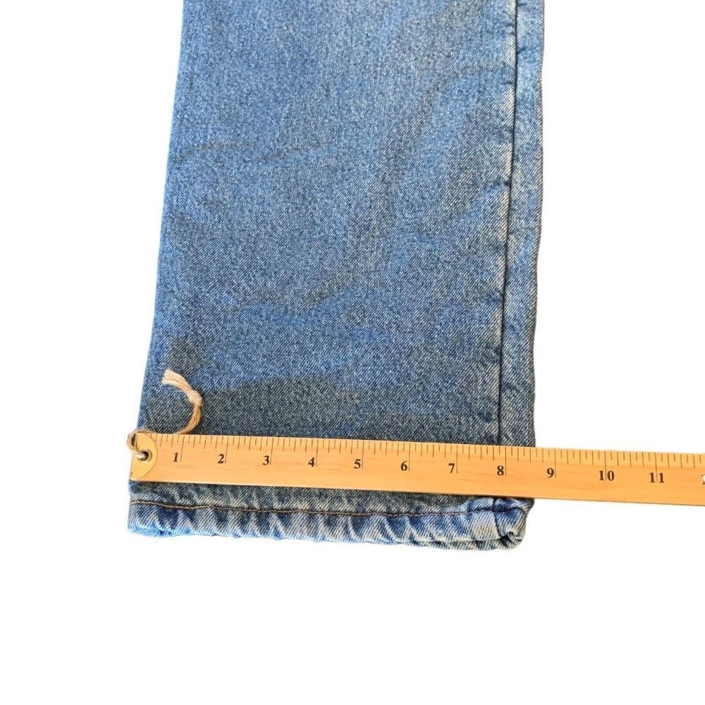 Wrangler Authentics Mens Fleece Lined Insulated Warm Blue Jeans Size 40x30 - Picture 7 of 9